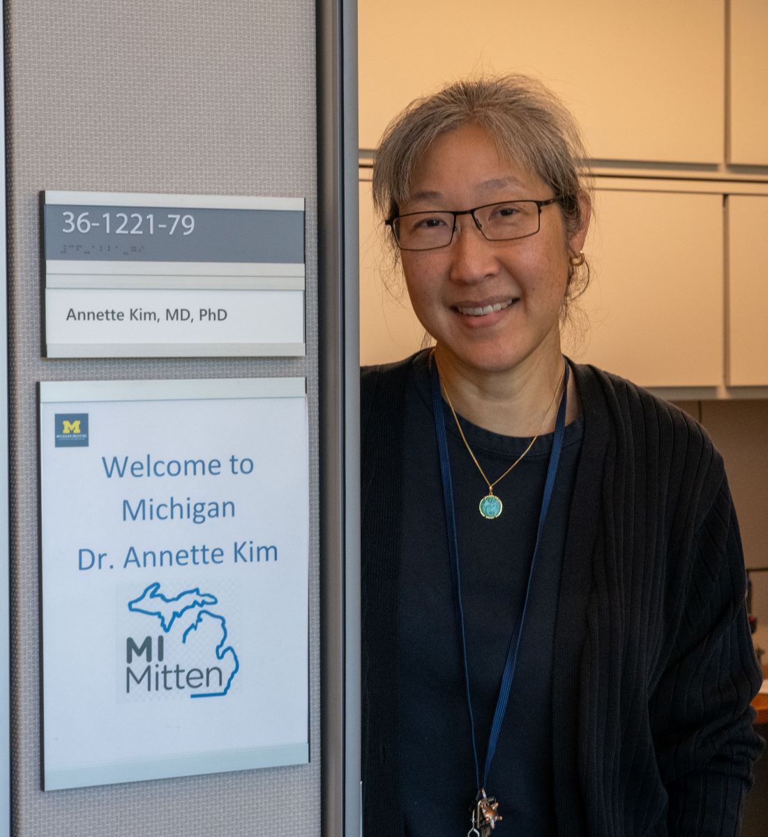 Dr. Kim is welcomed to Michigan